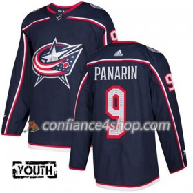 Adidas Maillot de Hockey Blue Jackets Artemi Panarin 9 2017-2018 Bleu Marine Authentic - Enfant
